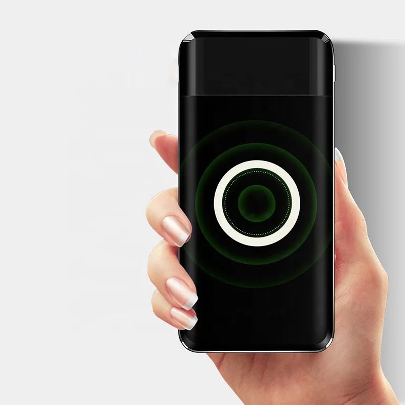 Qi Power Bank with wireless Charger 10000 MAH