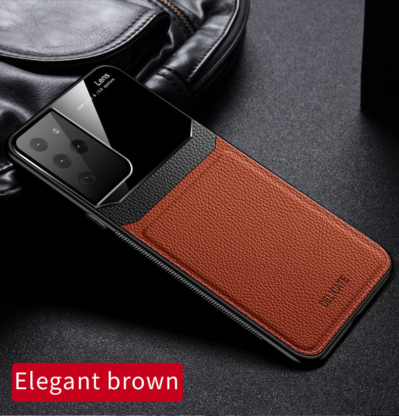 Samsung S21 Ultra 6.8” Luxurious PU Leather and PC Case in Assorted Colors