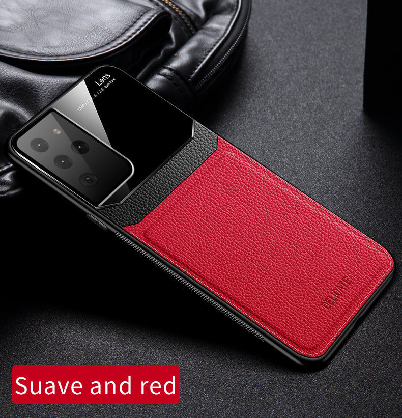 Samsung S21 Ultra 6.8” Luxurious PU Leather and PC Case in Assorted Colors