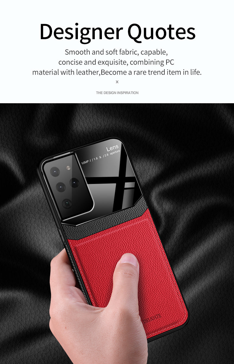 Samsung S21 Ultra 6.8” Luxurious PU Leather and PC Case in Assorted Colors