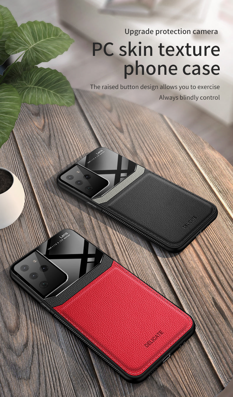 Samsung S21 Ultra 6.8” Luxurious PU Leather and PC Case in Assorted Colors