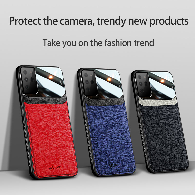 Samsung S21 Ultra 6.8” Luxurious PU Leather and PC Case in Assorted Colors