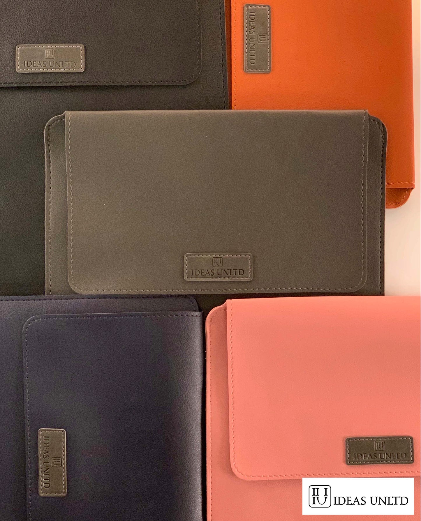 Multifunction Laptop Sleeve Case with Ergonomic Folding Cooling Stand, High Grade PU Leather